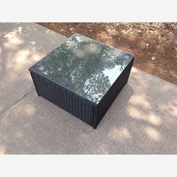Rattan square coffee table Outdoor Garden Furniture patio furniture Grey Brown Black