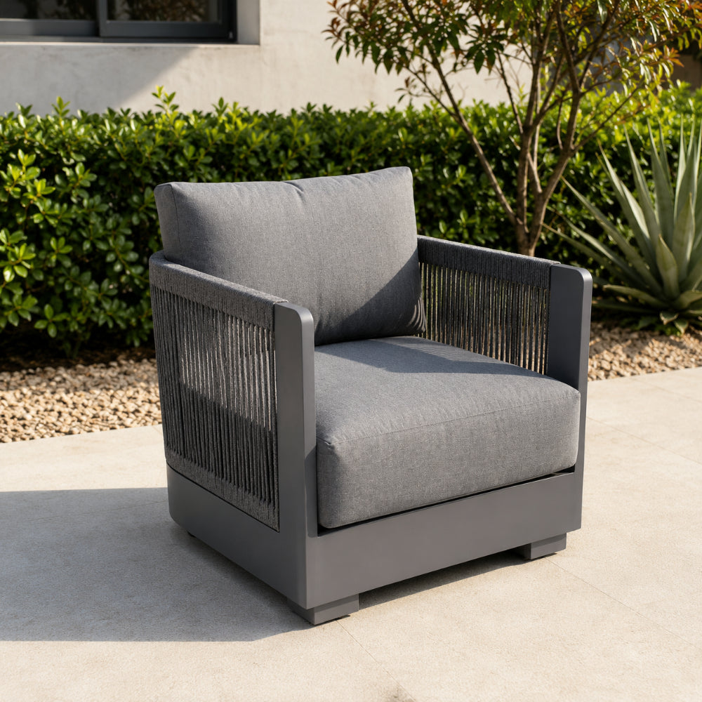 5 Seat Aluminium Rope Lounge Set