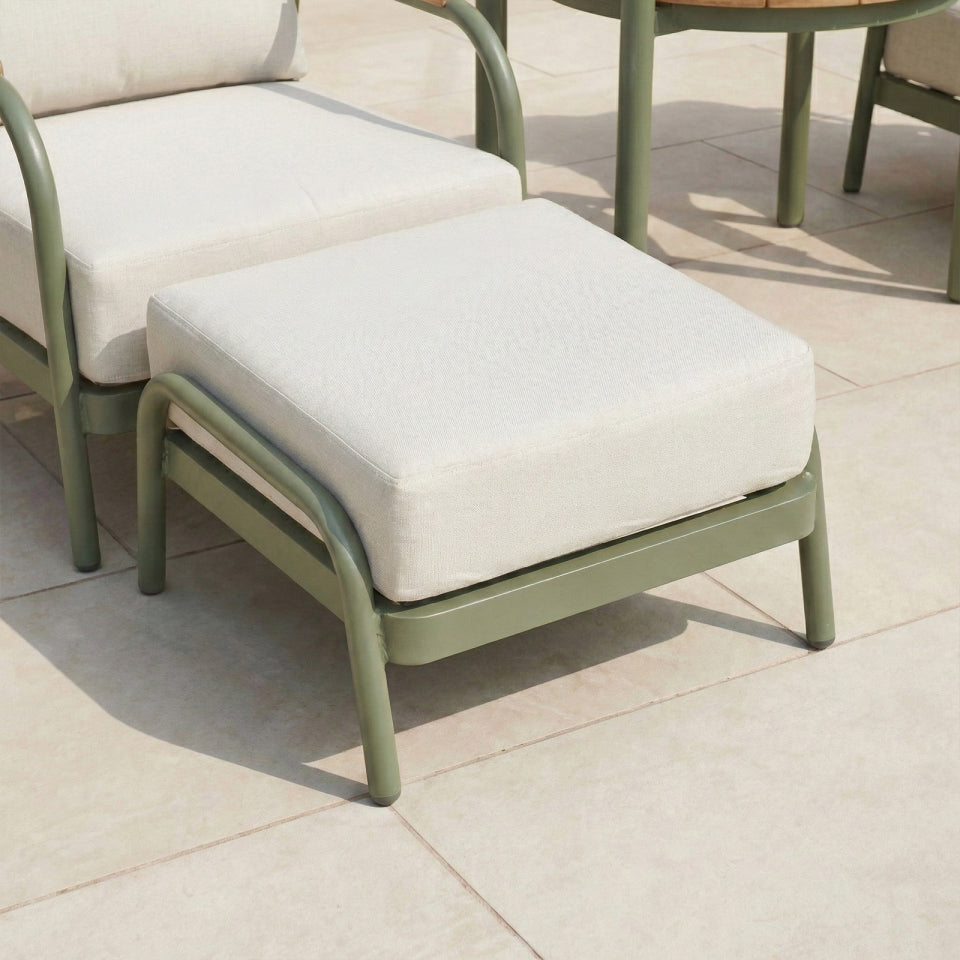 Ashley 5pc Lounging Set with Round Side Table - Green