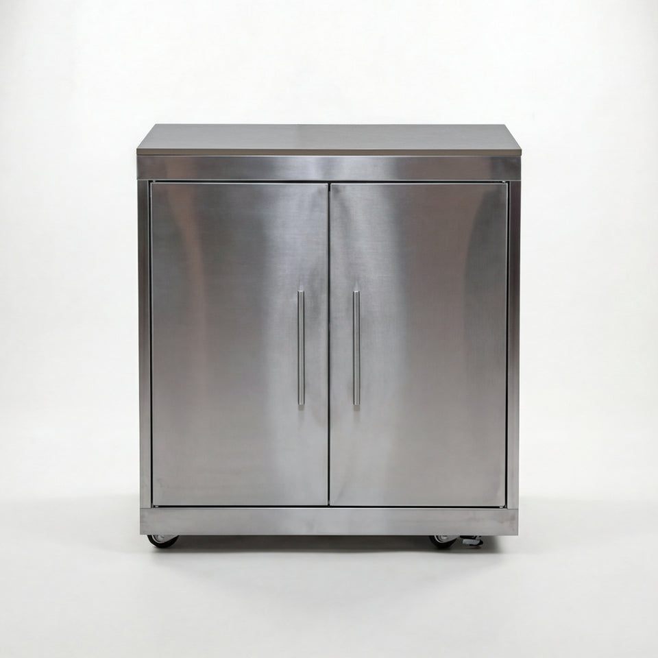 Stanley Outdoor Kitchen Double Cupboard Modular Unit - Stainless Steel