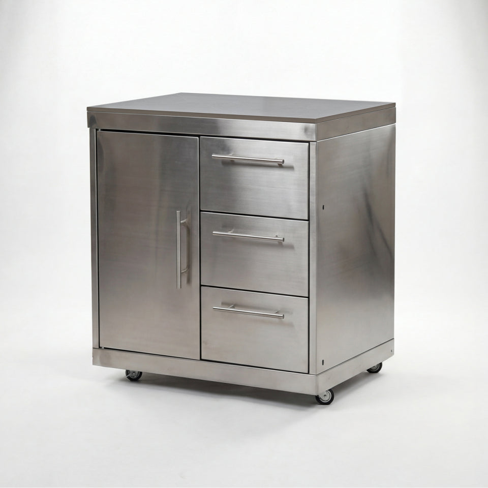 Stanley Outdoor Kitchen Cupboard & Drawer Modular Unit - Stainless Steel