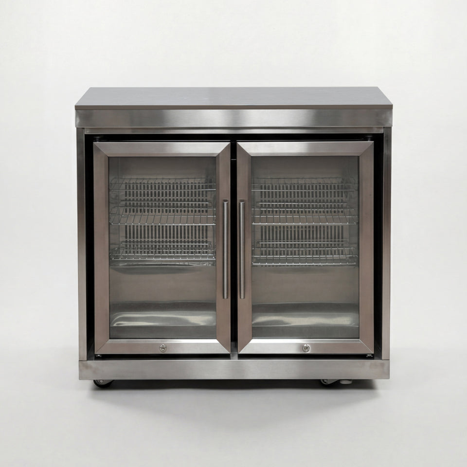 Stanley Outdoor Kitchen Double Fridge Unit - Stainless Steel