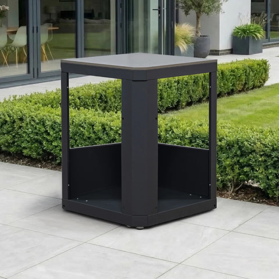 Riley Outdoor Kitchen Corner Modular Unit - Graphite Grey