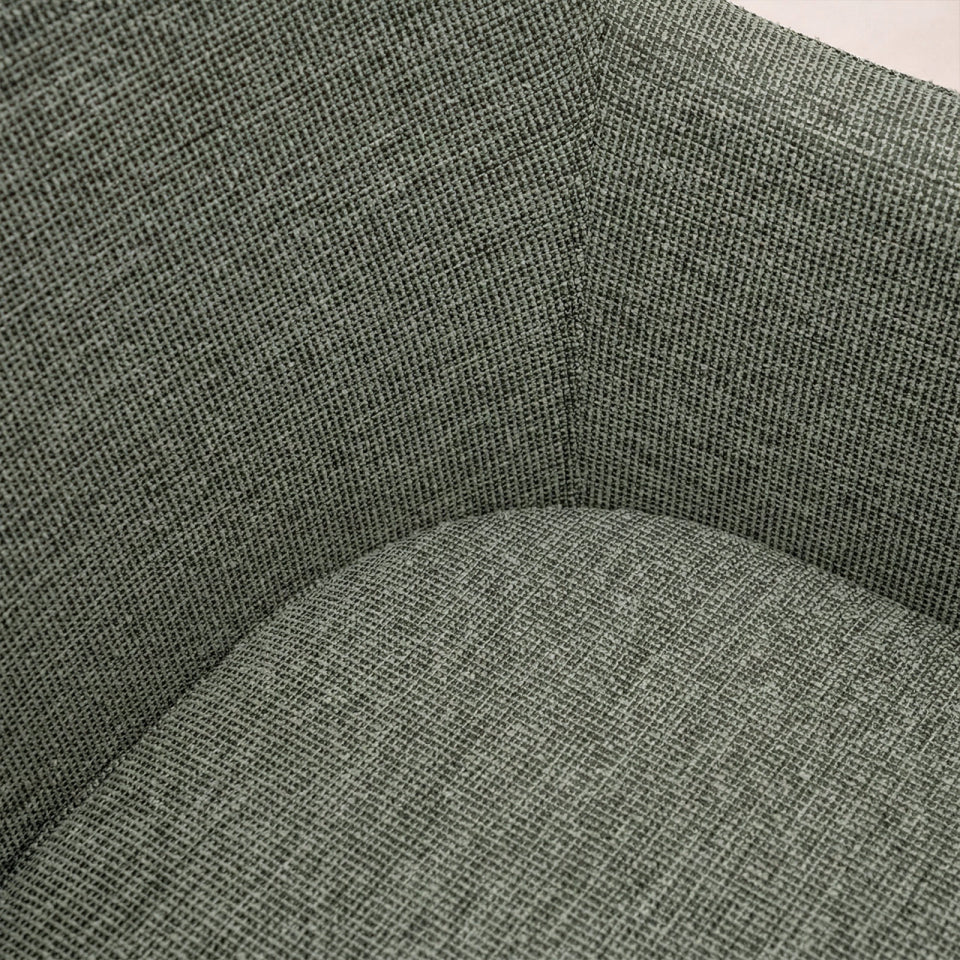 Ally 8 Seat All Weather Fabric Aluminium Dining Set - Rectangular Table in Green