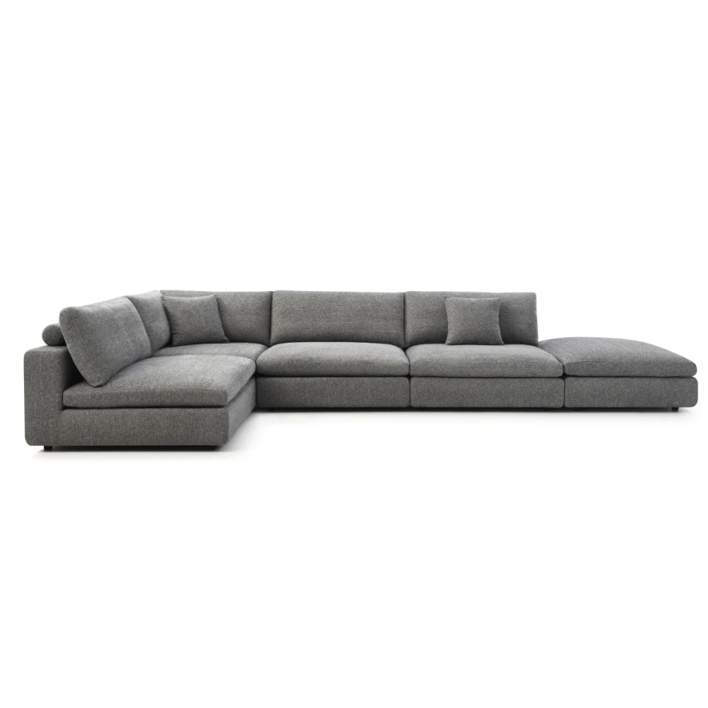 Blanco 5 Piece Modular Sofa - Charcoal