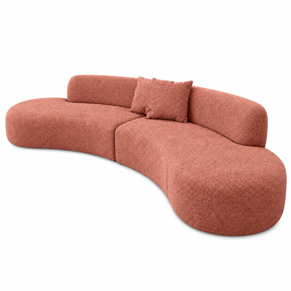 Miami Curved Cinema Boucle Sofa