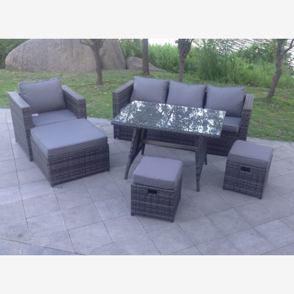 Rattan Sofa Dining Set