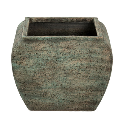 Verdan Square Drum Set Of 2 Planters