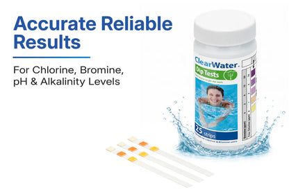 ClearWater 4-in-1 Hot Tub Test Strips x 150