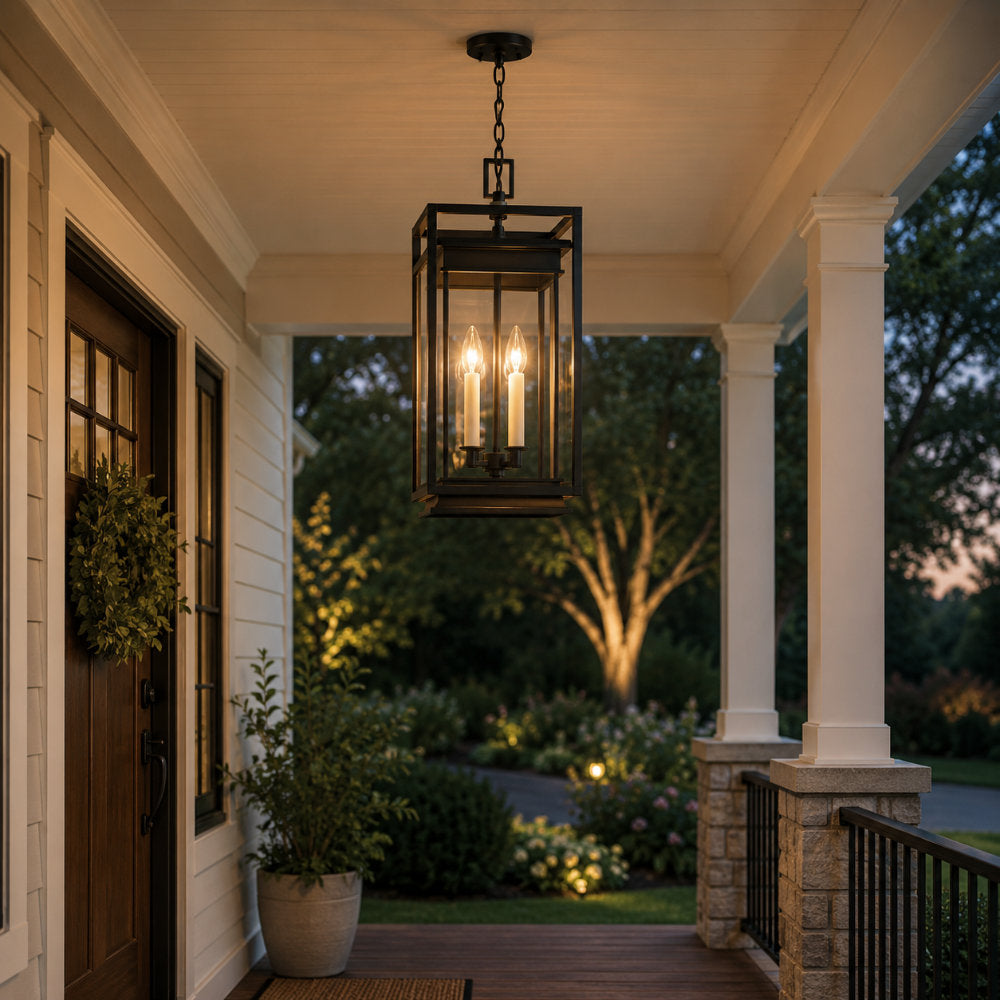 The Henley Outdoor Pendant and Column Lantern