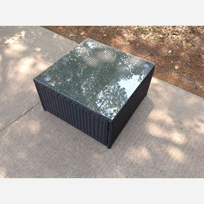 Rattan square coffee table Outdoor Garden Furniture patio furniture Grey Brown Black