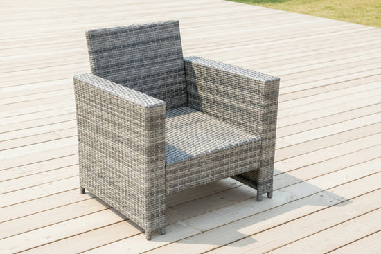 2 High Back Rattan Arm Chair Patio Furniture With Cushion