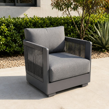 5 Seat Aluminium Rope Lounge Set