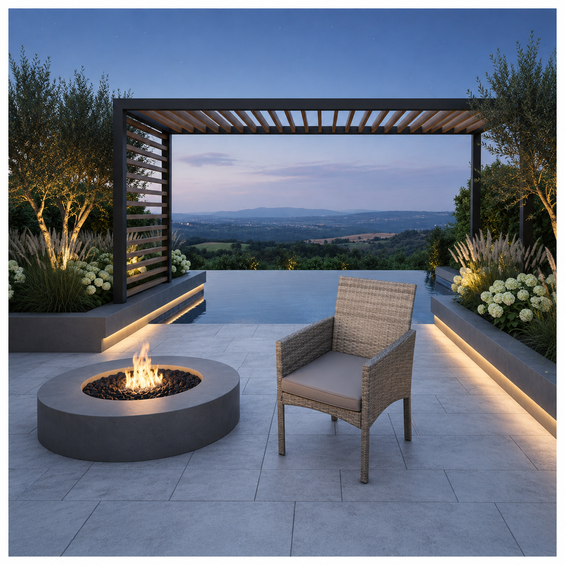 PE Wicker Rattab Grey Garden Arm Chair Patio Outdoor Garden Furniture Accessory With Cushion