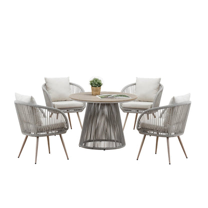 Cove Outdoor Dining Set - Natural - 4 Seater