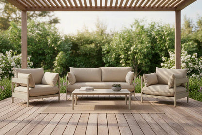 Garden Sofa Set 04 4 Seater