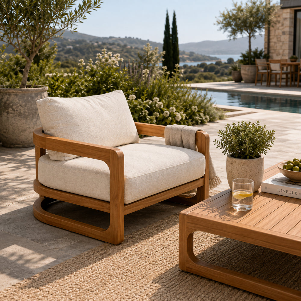 The Montauk Teak Lounge Set | Free Cover