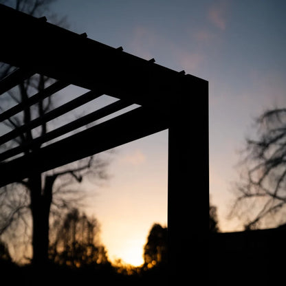 Legacy Aluminium Metal Pergola in Graphite Grey - 3.0m x 3.0m Free Standing
