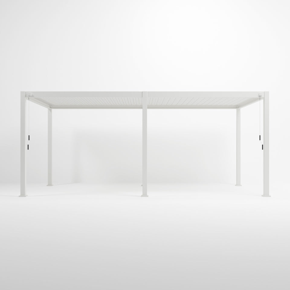 Legacy Aluminium Metal Pergola in Chalk White