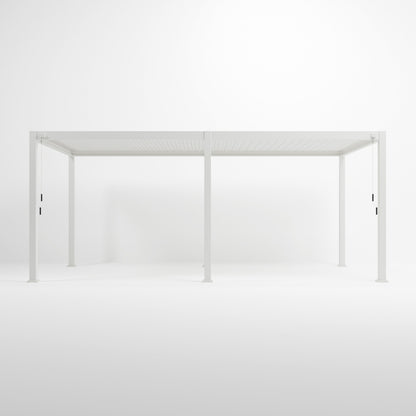 Legacy Aluminium Metal Pergola in Chalk White