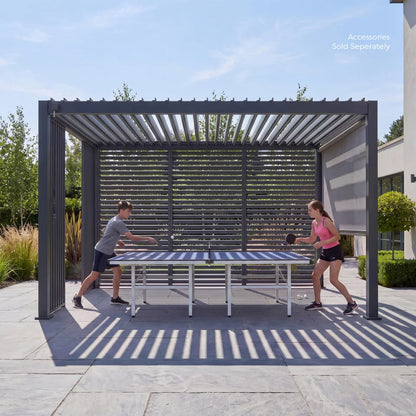 Proteus Metal Pergola in Graphite Grey - 6.0m x 3.0m Free Standing