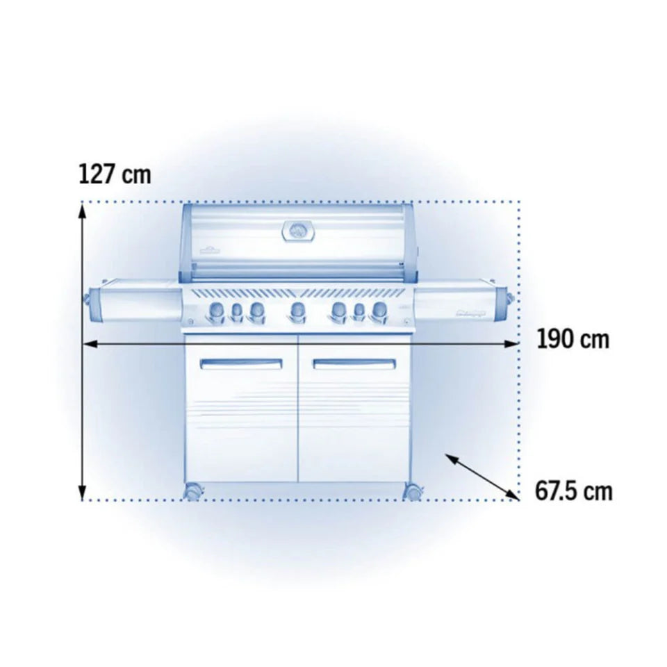 Napoleon Prestige® Stainless Steel 5-Burner Gas BBQ - Prestige 665 LPG