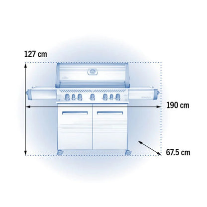 Napoleon Prestige® Stainless Steel 5-Burner Gas BBQ - Prestige 665 LPG