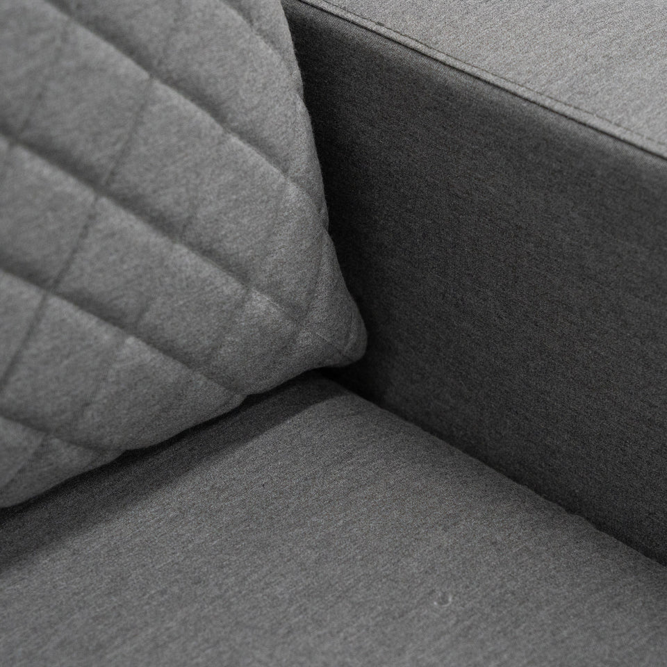 Eclipse Deluxe All Weather Fabric Aluminium Corner Sofa Lounging Set
