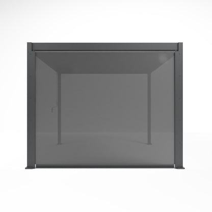 Proteus Lite Texteline Side Screen - 3.0m in Graphite Grey