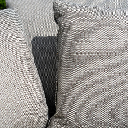 Jude Rope Aluminium Lounging 3 Seater Sofa in Dove Grey
