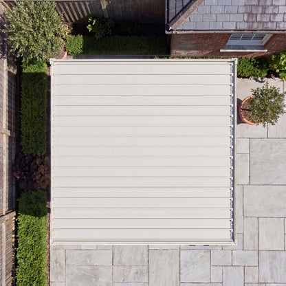 Proteus Lite Metal Pergola in Pebble - 3.0m x 3.0m Free Standing