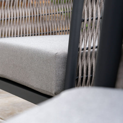 Sophia Rattan Aluminium 5 Piece Lounging Set in Mottled Grey