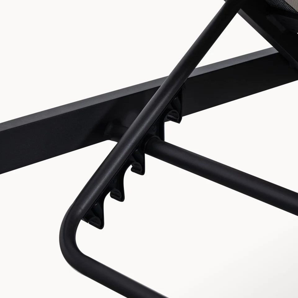 Maxwell Aluminium Sun Lounger in Graphite Grey