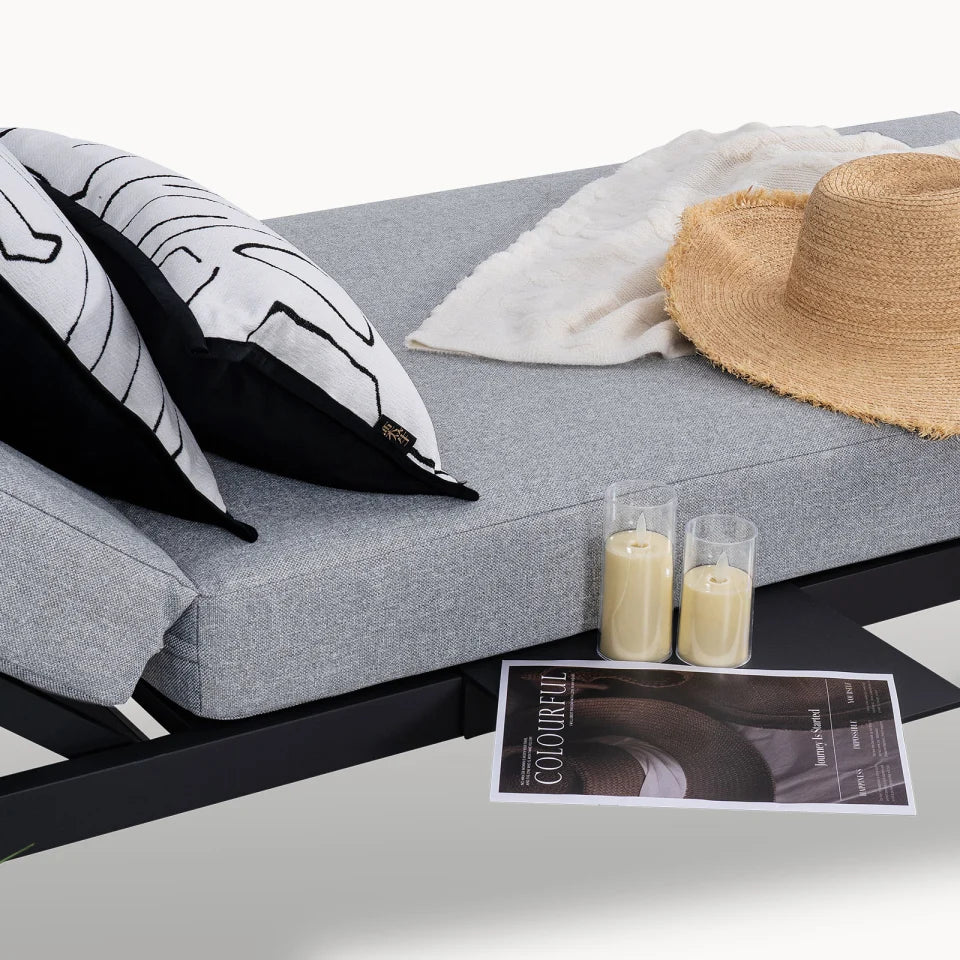 Maxwell Aluminium Sun Lounger in Graphite Grey