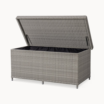 Large Talia Rattan Storage Box in White Wash