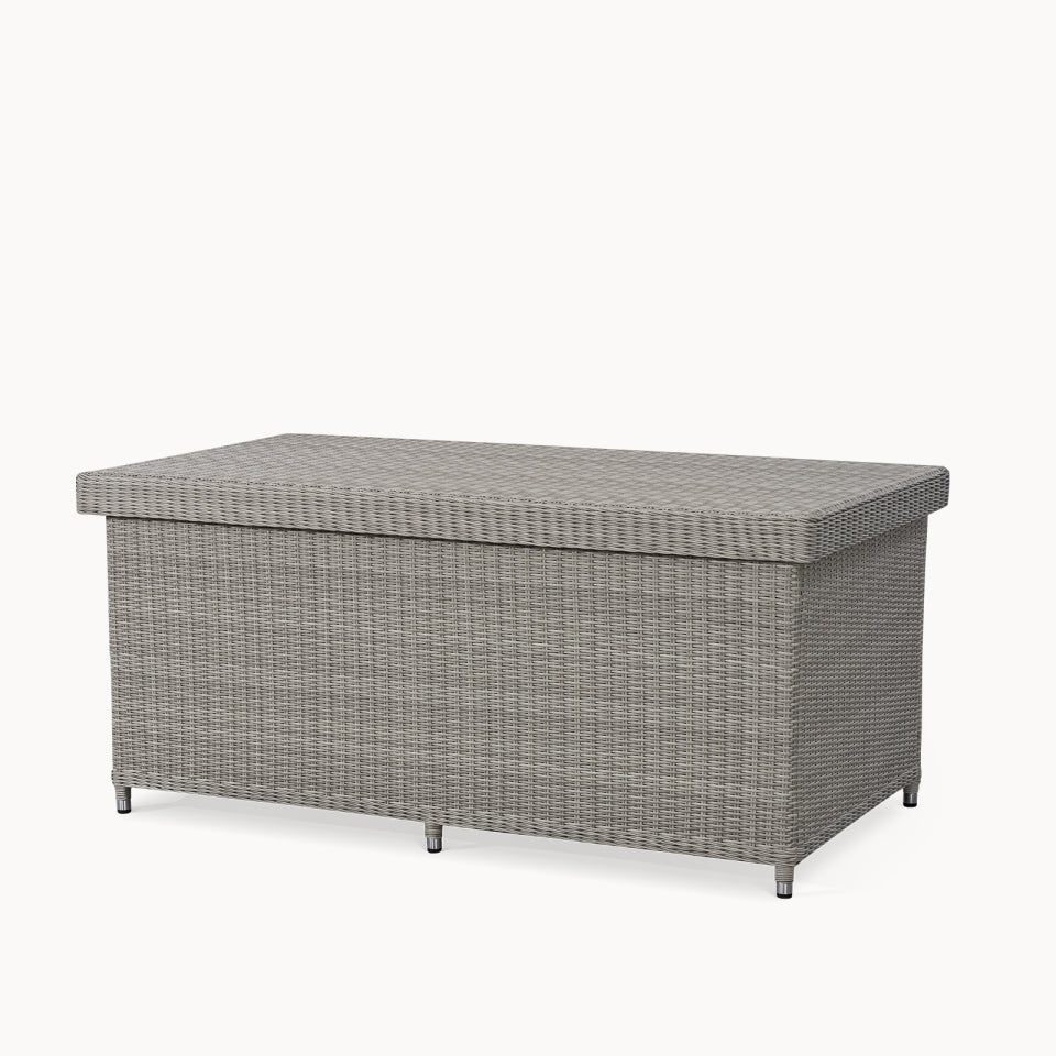 Large Talia Rattan Storage Box in White Wash