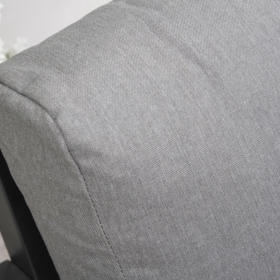 Macey Aluminium Corner Sofa Lounging Set in Graphite Grey