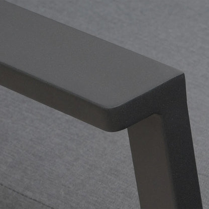 Macey Aluminium Corner Sofa Lounging Set in Graphite Grey