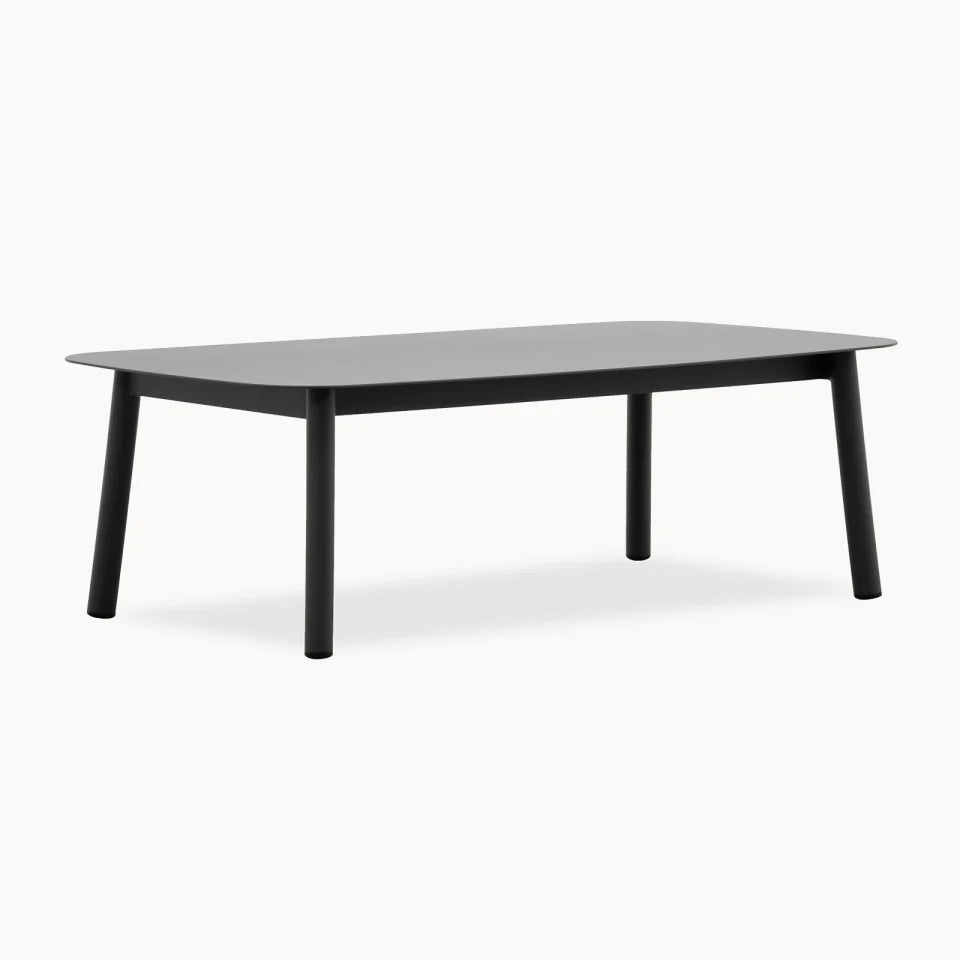 Monti Aluminium Wood Corner Sofa Lounging Set in Graphite Grey
