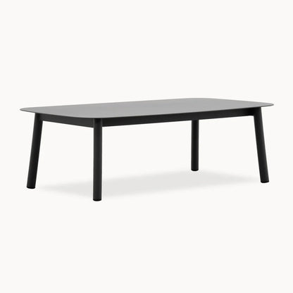 Monti Aluminium Wood Corner Sofa Lounging Set in Graphite Grey