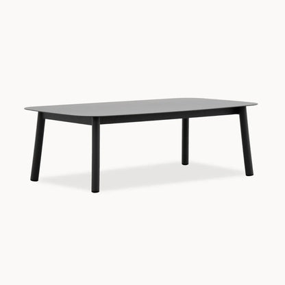 Monti Aluminium Wood 2 Seater Sofa Lounging Set in Graphite Grey