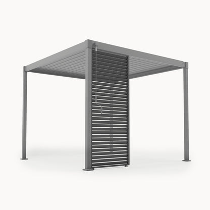 Proteus Lite Metal Louvre Side Panel - 1.0m x Single Panel in Graphite Grey