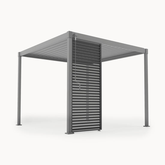Proteus Lite Metal Louvre Side Panel - 1.0m x Single Panel in Graphite Grey