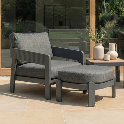 Millie Aluminium 5 Piece Lounging Set in Graphite Grey