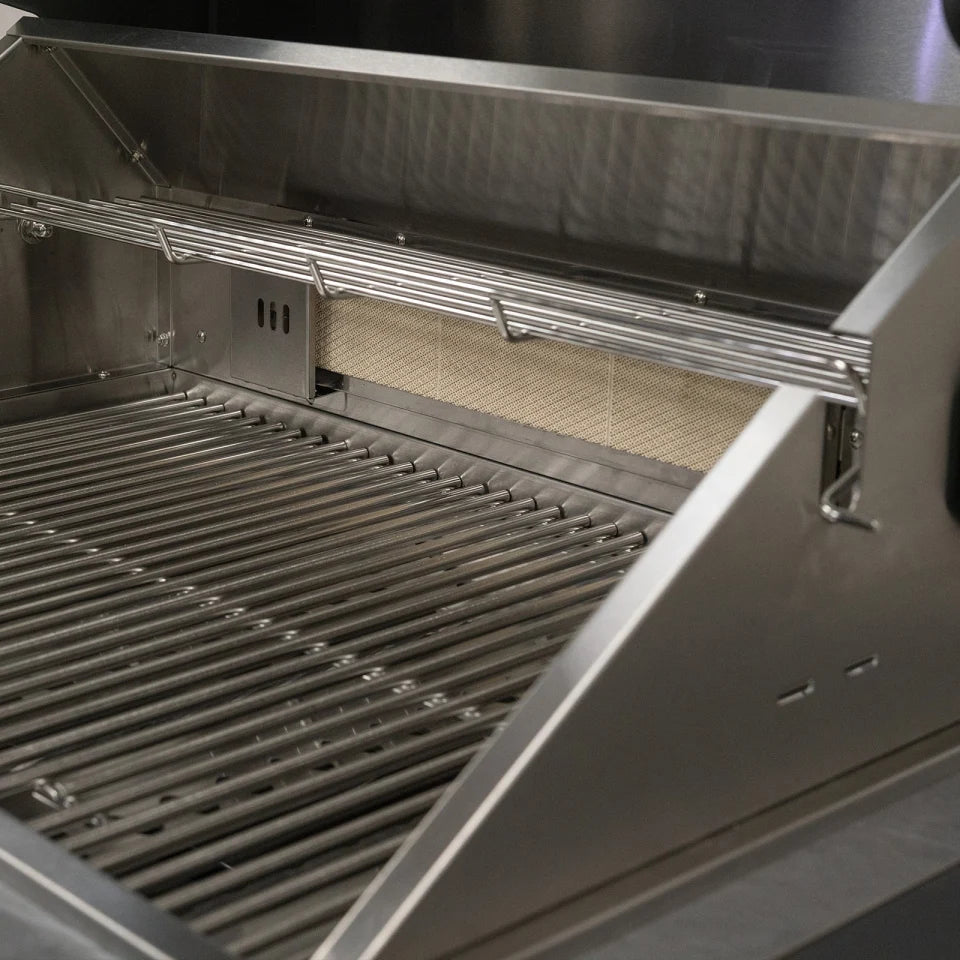 Riley Outdoor Kitchen 4 Burner Gas BBQ with Integrated Side Burner Modular Unit - Graphite Grey