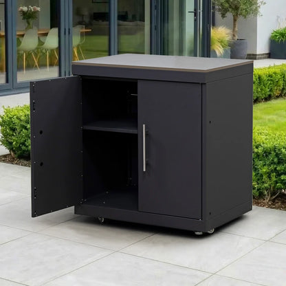 Riley Outdoor Kitchen Double Cupboard Modular Unit - Graphite Grey