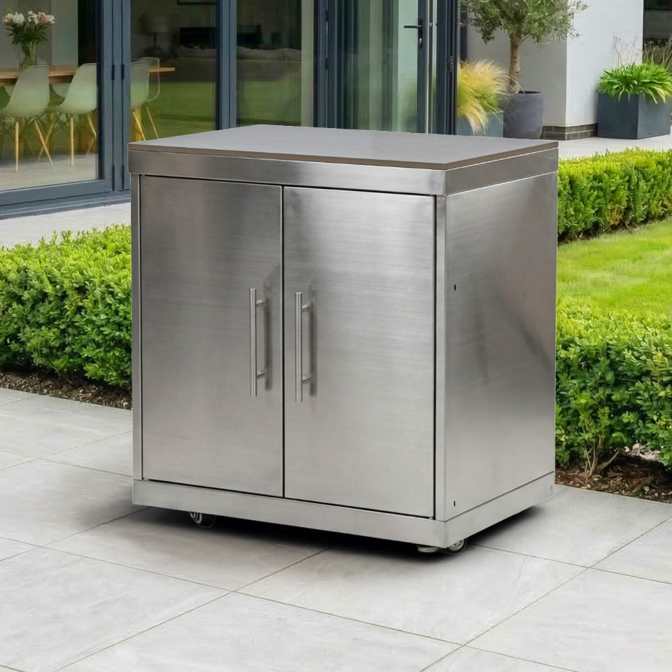 Stanley Outdoor Kitchen Double Cupboard Modular Unit - Stainless Steel