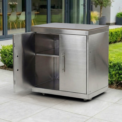 Stanley Outdoor Kitchen Double Cupboard Modular Unit - Stainless Steel