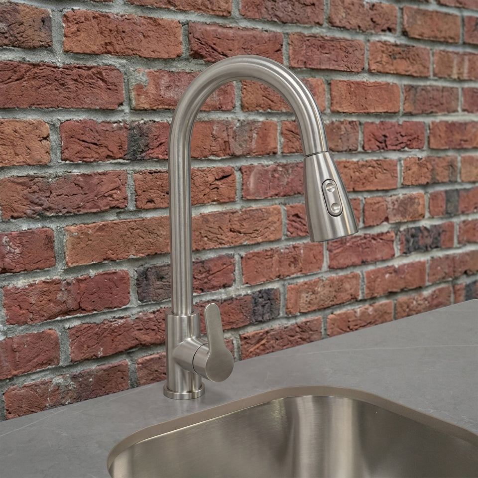 Stanley Outdoor Kitchen Fridge &amp; Cupboard with Sink &amp; Tap Modular Unit - Stainless Steel
