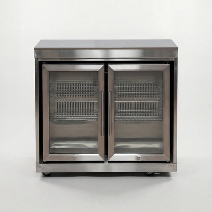 Stanley Outdoor Kitchen Double Fridge Unit - Stainless Steel